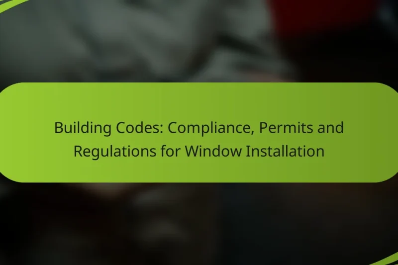 Building Codes: Compliance, Permits and Regulations for Window Installation