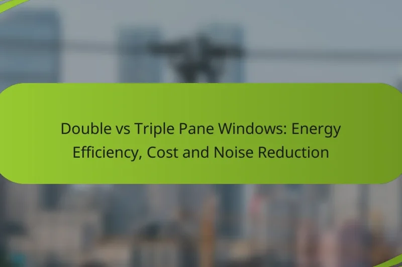 Double vs Triple Pane Windows: Energy Efficiency, Cost and Noise Reduction