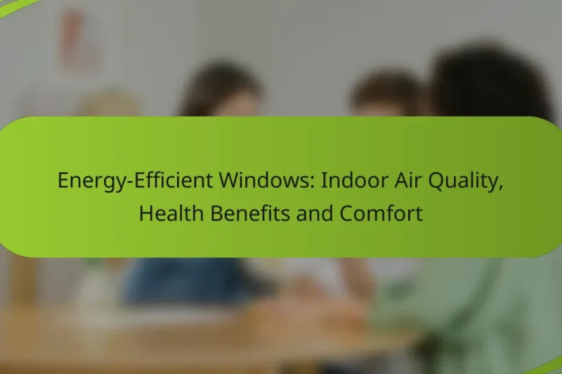 Energy-Efficient Windows: Indoor Air Quality, Health Benefits and Comfort