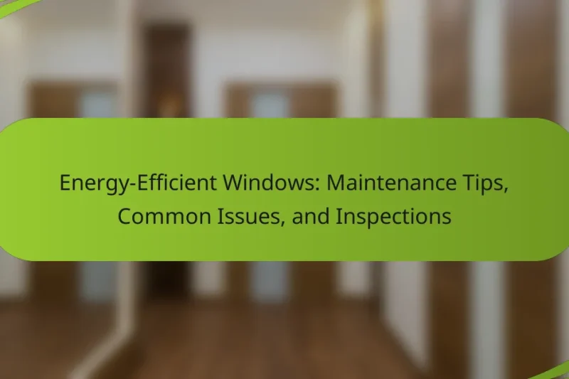 Energy-Efficient Windows: Maintenance Tips, Common Issues, and Inspections