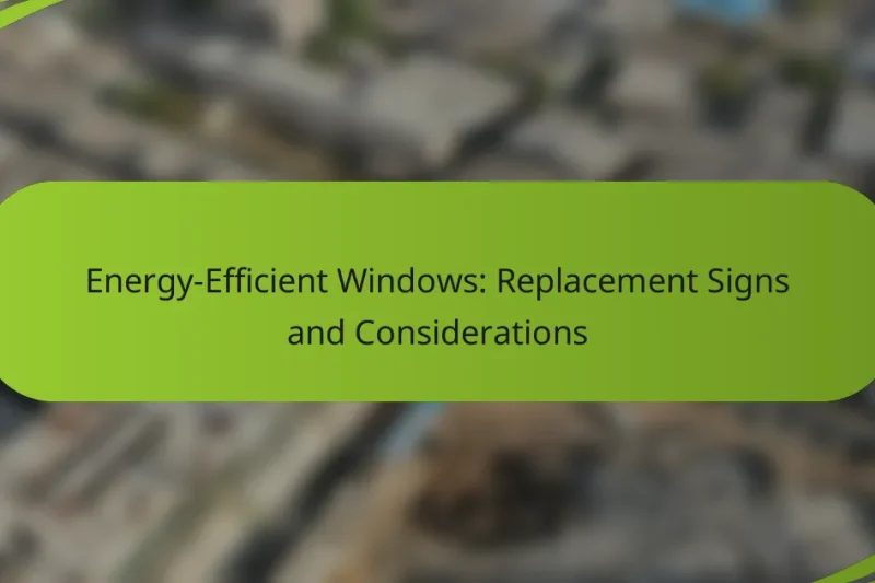 Energy-Efficient Windows: Replacement Signs and Considerations